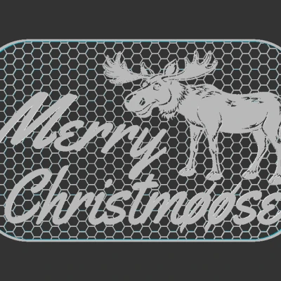 Biển báo Merry Christmoose