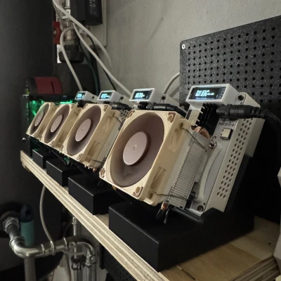 Vỏ Case và Đế Tản Nhiệt Tối Giản cho BitAxe Gamma 601