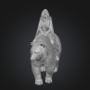 Mô hình Phụ Nữ Cưỡi Gấu 3D - Thumbnail 1
