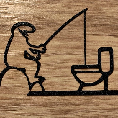 Móc Treo Cửa Nhà Vệ Sinh "WC" Vui Nhộn – La Linea Balum 145