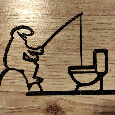 Móc Treo Cửa Nhà Vệ Sinh "WC" Vui Nhộn – La Linea Balum 145