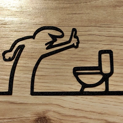 Móc Treo Cửa Nhà Vệ Sinh "WC" Vui Nhộn – La Linea Balum 146