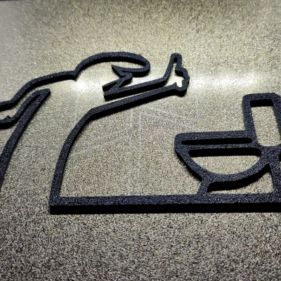 Móc Treo Cửa Nhà Vệ Sinh "WC" Vui Nhộn – La Linea Balum 146