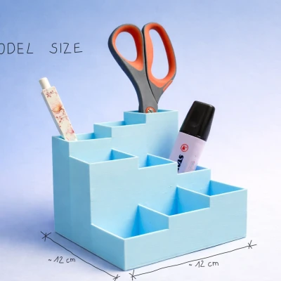 Hộp Đựng Đồ Bàn Làm Việc Hình Lập Phương