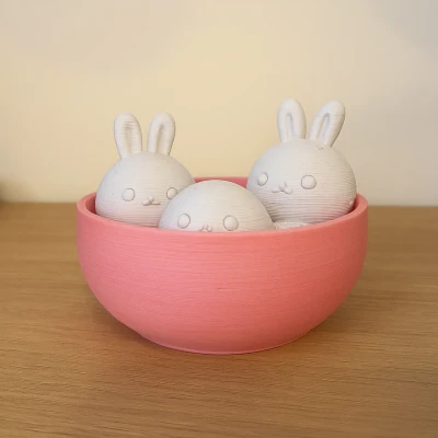 Thỏ Ngọc Đáng Yêu Trong Tô