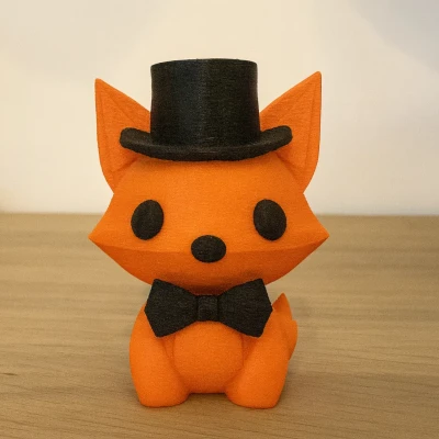 Cáo Sang Chảnh Đội Mũ Phớt Thắt Nơ