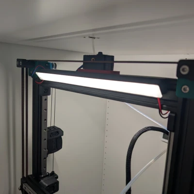 Khay Đèn LED "Voron Matchstick, Daylight (XXL) trên Thanh Nhôm" Có Nắp Tản Sáng (Phiên bản Alchemy3d)