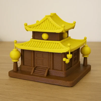 Mô Hình Nhà Kiểu Chùa