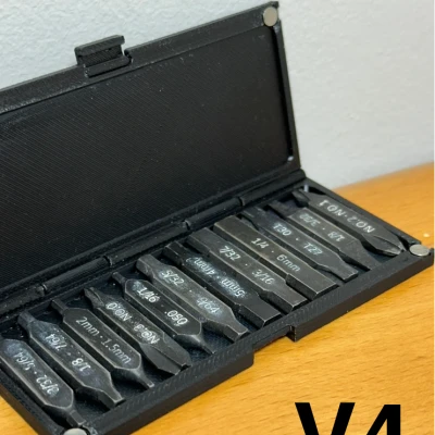 Hộp Đựng Tua Vít Dẹp - 4 Phiên Bản - 12 Đầu - Pine Makers