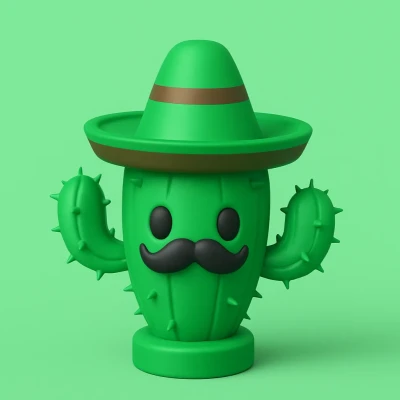 Mô Hình Xương Rồng Đội Sombrero