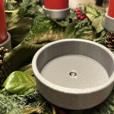 Đế nến Vòng Nguyệt Quế Mùa Vọng cho Nến LED (⌀ 7.5 cm)