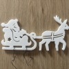 Ông Già Noel Giáng Sinh Cùng Xe Trượt Và Tuần Lộc – Trang Trí Treo Tường/Móc Treo - Thumbnail 1