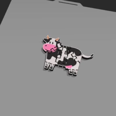 Mô Hình Bò Uốn Dẻo Flexi Cow Độc Đáo