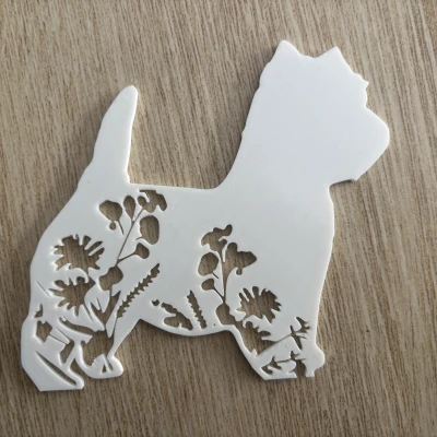 West Highland Terrier – Trang Trí Tường / Chó Westie Đứng Độc Lập