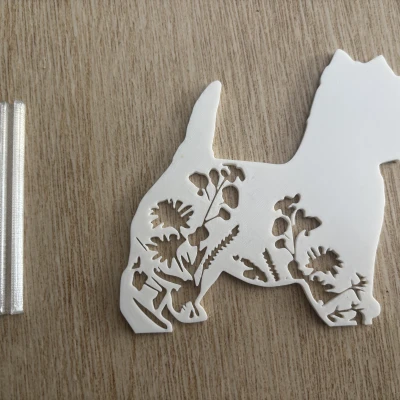 West Highland Terrier – Trang Trí Tường / Chó Westie Đứng Độc Lập