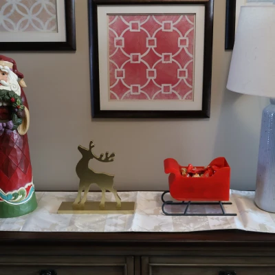 Đĩa Kẹo Xe Trượt Tuyết Ông Già Noel