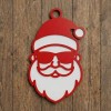 Móc khóa Ông Già Noel đeo kính râm - Thumbnail 1