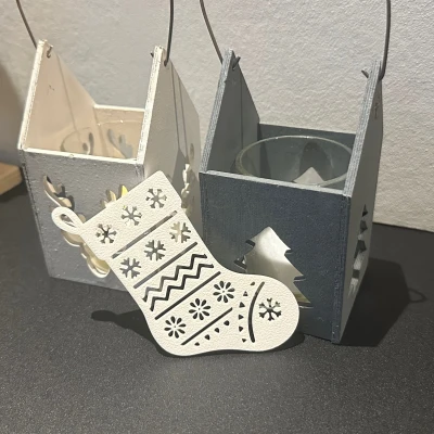 Vớ Trang Trí Giáng Sinh (In Nhanh & Dễ)