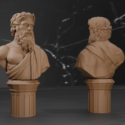 Tượng bán thân Zeus - Tượng Thần Hy Lạp