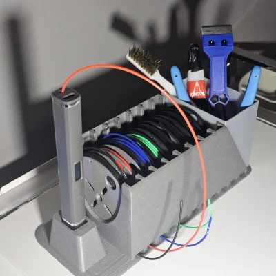 Hộp Đựng Bút In 3D và Chỗ Đậu Cuộn Sợi In