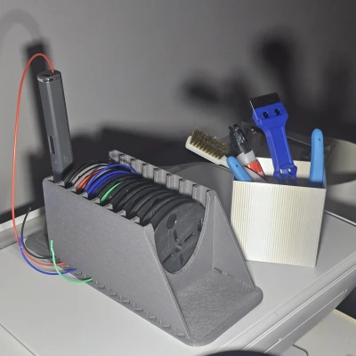 Hộp Đựng Bút In 3D và Chỗ Đậu Cuộn Sợi In