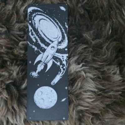 Móc Đánh Dấu Sách Hình Tên Lửa Mặt Trăng Phong Cách Retro