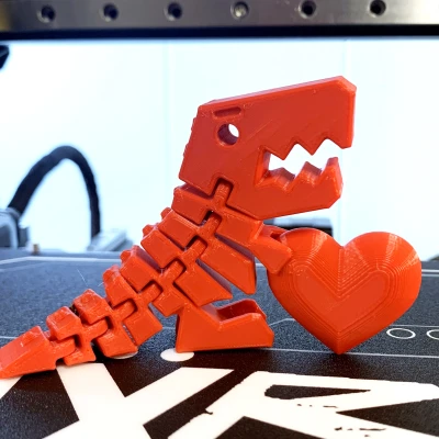 Valentine Flexi Rex Có Trái Tim, KHÔNG Cần Supports