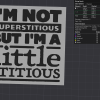 Móc khóa "I'm not superstitious but I'm a little stitious" - Thumbnail 1