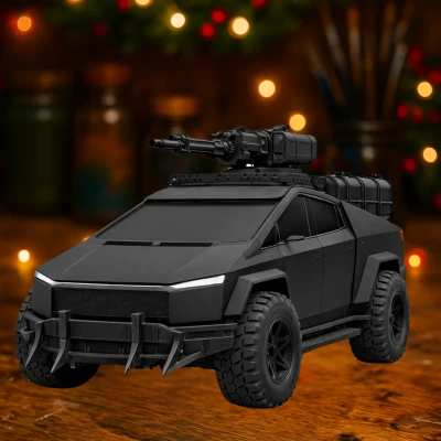 Tượng Cybertruck Tesla Giáp Sắt | Phong Cách Mad Max