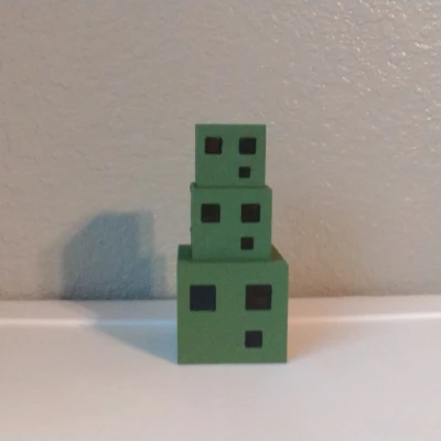 Minecraft Slime 2 Mảnh, Dễ In Không Cần Hỗ Trợ