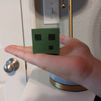 Minecraft Slime 2 Mảnh, Dễ In Không Cần Hỗ Trợ