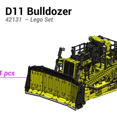 Mô hình Xe ủi Lego D11 (42131)
