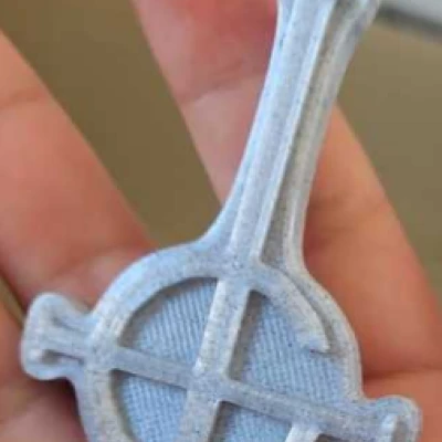 Móc Khóa Logo Ban Nhạc Ghost (Không Cần AMS)