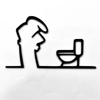 Móc Treo Cửa "WC" Vui Nhộn – La Linea Balum 142