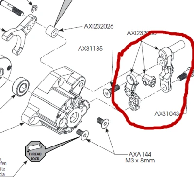 Cần Gạt DIG Thay Thế Cho Axial SCX10 III