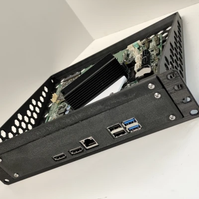 Kệ ITX Cao Hơn 1U Một Chút Cho Rack 10 inch (Dựa trên thiết kế của Ning)