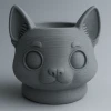 Chậu Đầu Mèo – Chậu Cây In 3D - Thumbnail 1