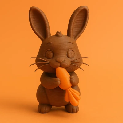 Thỏ Con Gặm Cà Rốt (Đa Sắc)