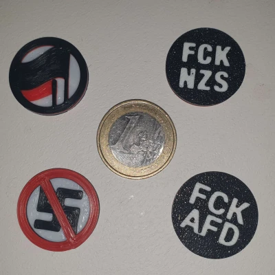 Bộ sưu tập đồng xu xe đẩy mua sắm AntiFa (4 phiên bản) tương đương 1€