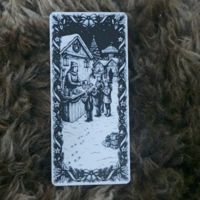 Người Bán Hàng Chợ Giáng Sinh Tuyết Rơi