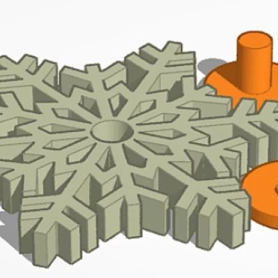 Con Quay Hình Bông Tuyết