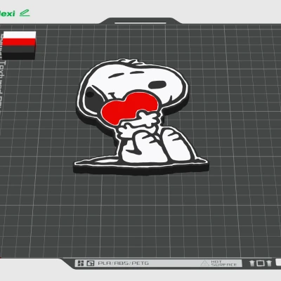 Móc Khóa Snoopy Trái Tim