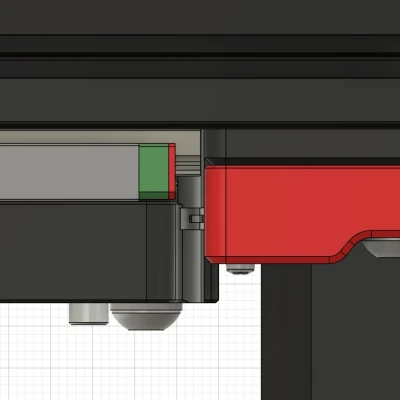 Voron Trident Chặn Y không dây xích