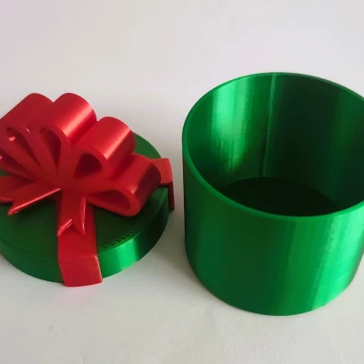 Hộp Quà Giáng Sinh Hình Tròn Tùy Chỉnh