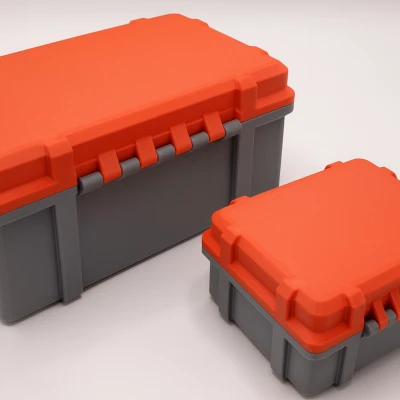 Hộp Lưu Trữ Có Bản Lề Theo Tham Số với Nắp Khớp Ngậm (SCAD Tùy Chỉnh)