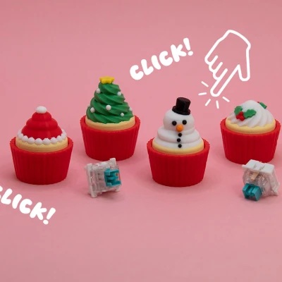 Con Quay Fidget Cupcake Giáng Sinh