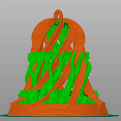 Chuông Giáng Sinh Xoắn Ốc Mở