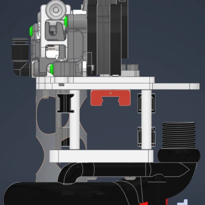 Vzbot Toolhead - Khung đầu in tùy chỉnh cho Chube, Beacon, Sherpa