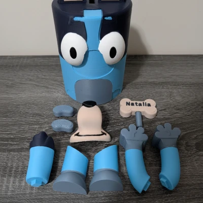 Heo Đất Bluey Nhiều Mảnh (Không Cần AMS)