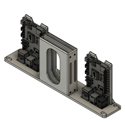 Giá Đỡ Rack 10 Inch Cho 2 Raspberry Pi + 2 SSD